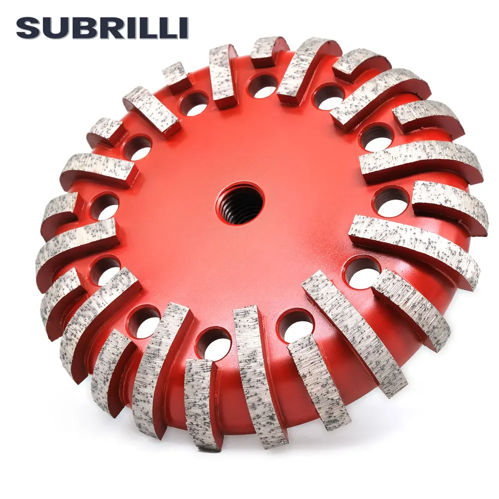 SUBRILLI 6inch 40# Segmented Diamond Radius Cove Grinding Wheel 150mm Grinding Disc