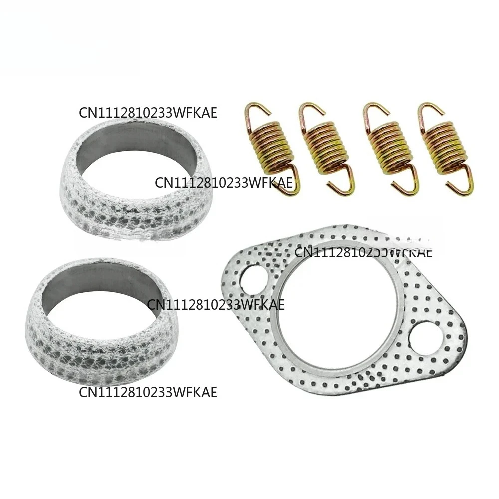 Exhaust Muffler Gasket Seal Spring Rebuild Kit for Polaris 01-14 Sportsman 400 450 500 Ranger 400 425 500 Scrambler 500 Hawkeye