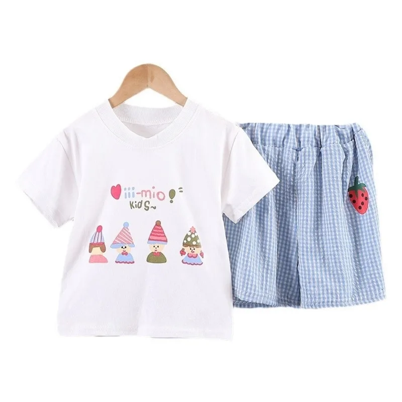 

New Summer Baby Clothes Suit Children Girls Cute Casual T-Shirt Shorts 2Pcs/Sets Toddler Costume Kids Clothing Infant Tracksuits