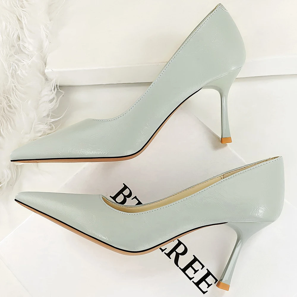 Women 8cm Heels Shoes Pointed Tip Women Pumps Sexy Party Shoes Women Luxury Banquet Shoes Stilettos Heels Ladies Shoes 2026