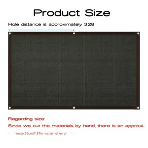 UV Resistant Anti-Aging Sun Shade Net, Breathable Heat Insulation Fabric for Greenhouse Patio Balcony Garden