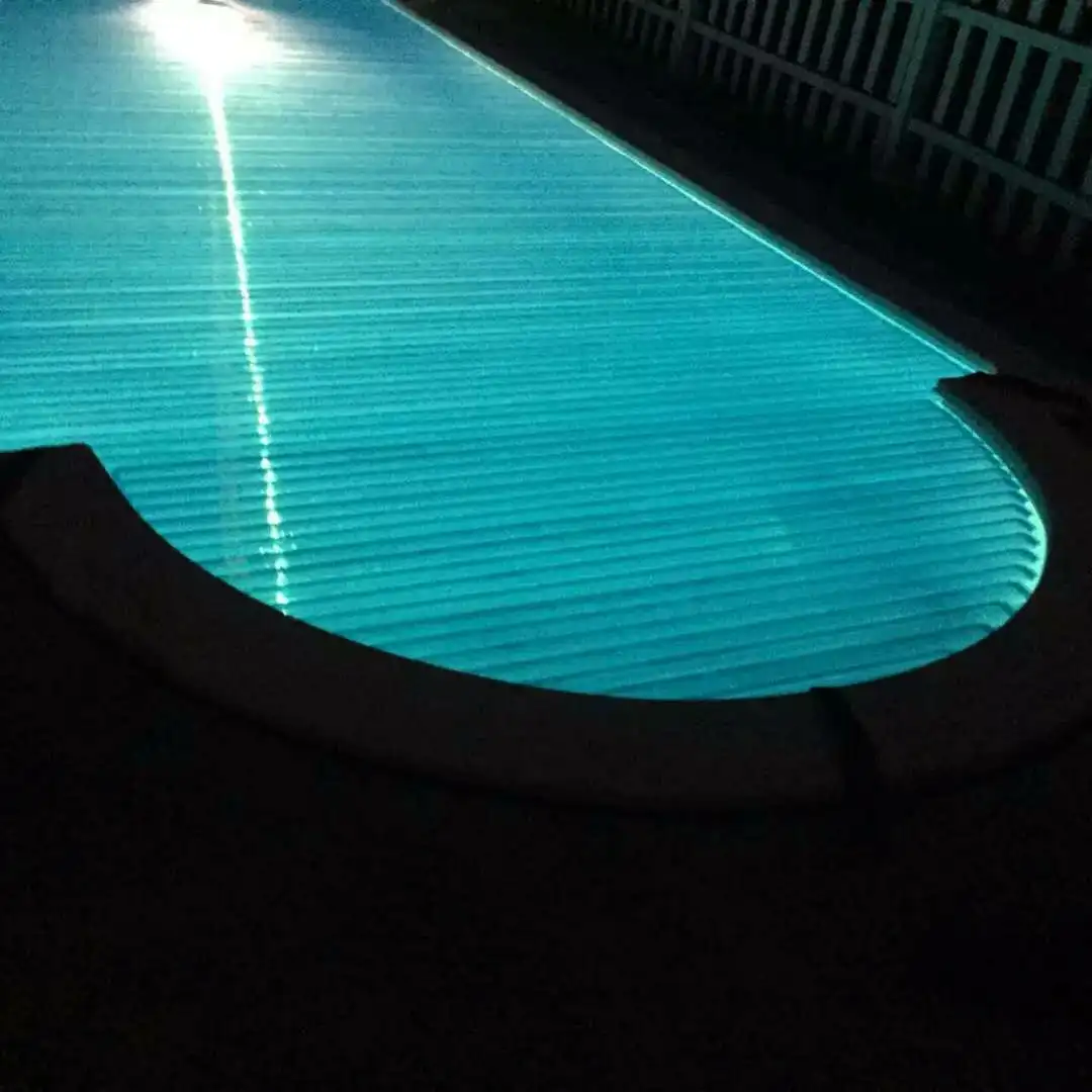 Slatted Above Ground Electric Pool Cover Automatic Safety Swimming Pool Cover High Quality Pc Small Pool Stainless Steel 316