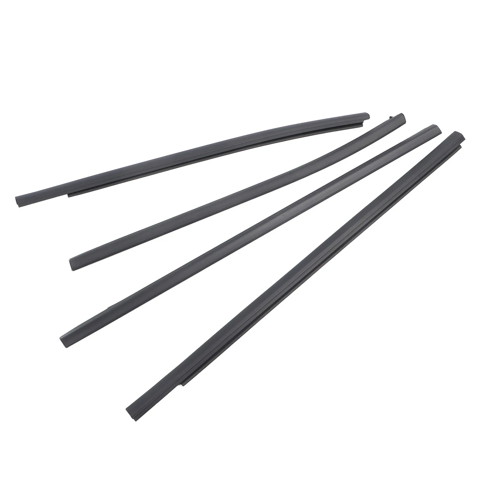 4PCS Car Door Window Weatherstrip AB3Z2625554F Door Window Sealing Strip Moulding Trim for Ranger PX2 PX3 Wildtrak Raptor XLT XL