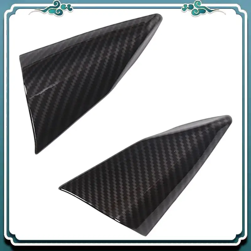 Premium For  Corvette C8 2020-2023 Car Inner Door Triangle A Pillar Cover Trim Accessories Component ABS Carbon Fiber