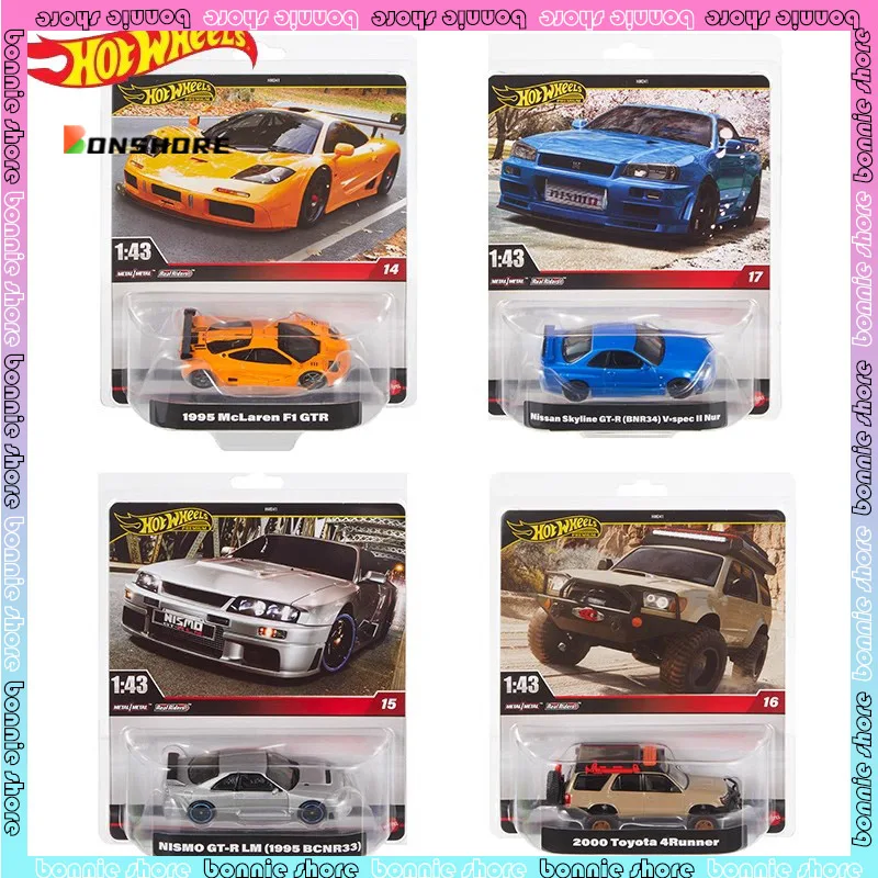 Hot Wheels Hmd41 Cultural Collection Series 1/43 Nisssan Skyline Gtr Nismo Gtr Toyota Simulation Cars Model Boy Collection Gift