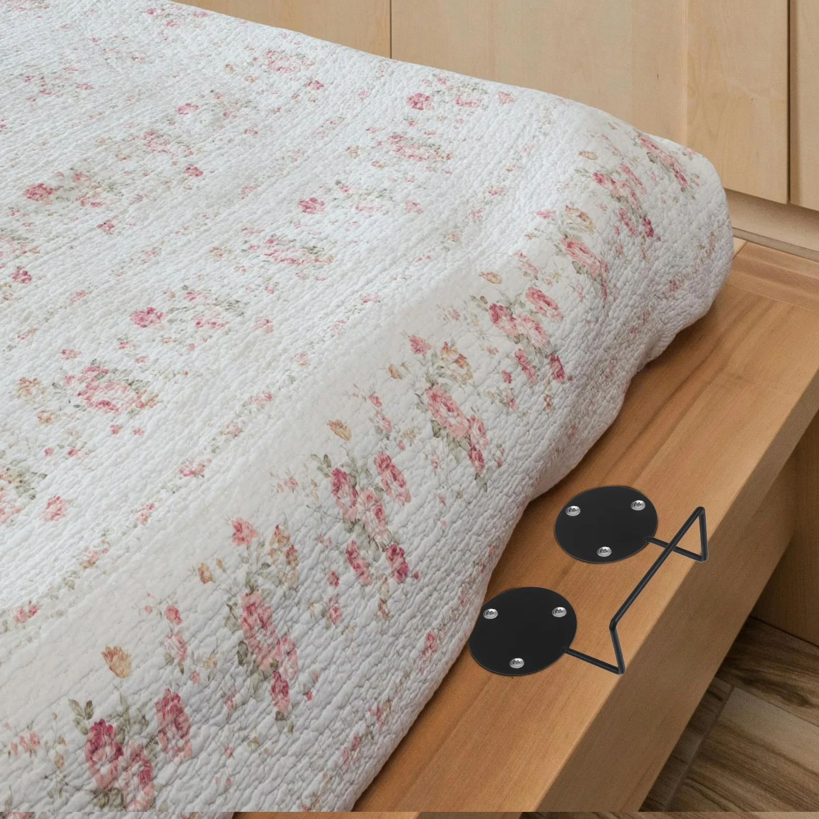 

2Pcs Mattress Retainer Bar Adjustable Bed Mattress Slide Stopper Holder Non Slip Gripper Bracket for Bed Frame Prevent Sliding