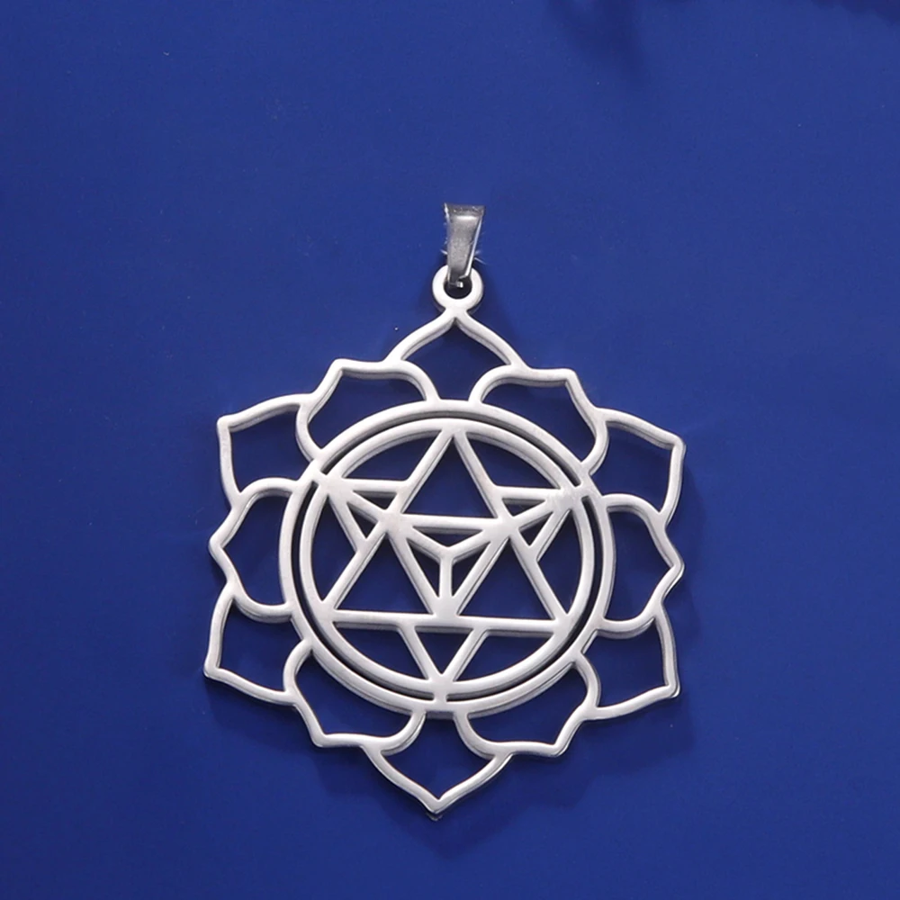 Dawapara Merkaba Pendant Star Tetrahedron Sacred Geometry Charm for Jewelry Making Stainless Steel DIY Accessories