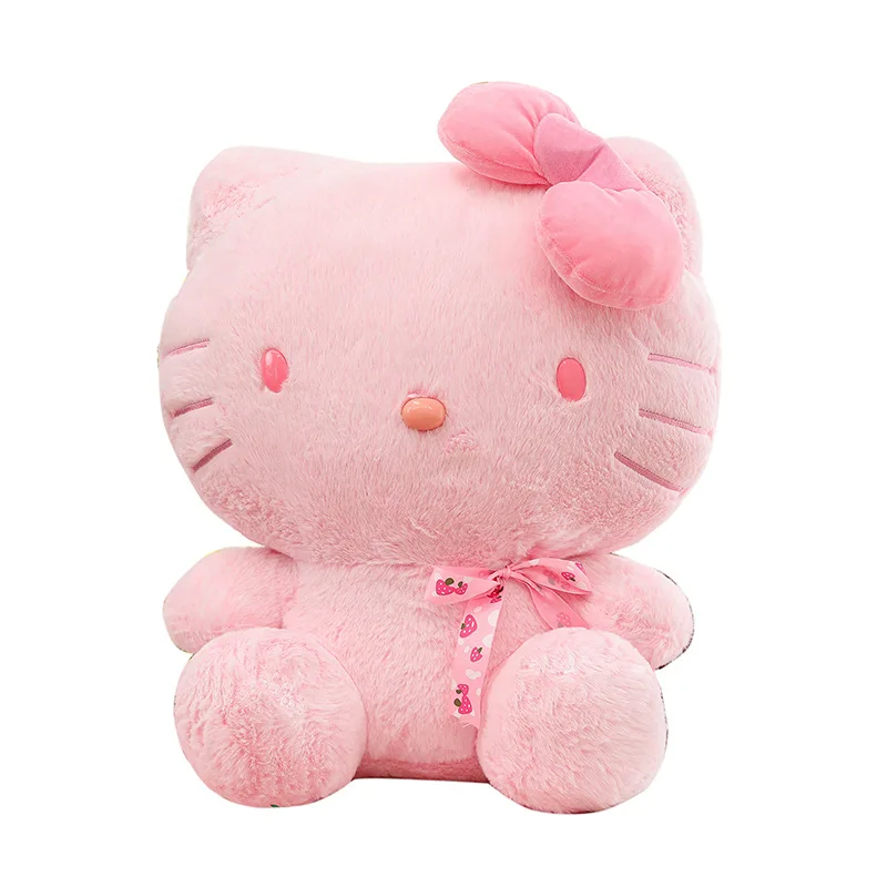 large size Hello Kitty Plush Toys Cartoon KT Cat Plushies Soft Stuffed Kawaii Anime Pillow Birthday Gift For Kids Girl