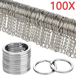Metal Keyring Stainless Steel Anti-rust Keychains Key Pendant Chains Key Holder Keychain Split Rings 30mm/25mm/20mm