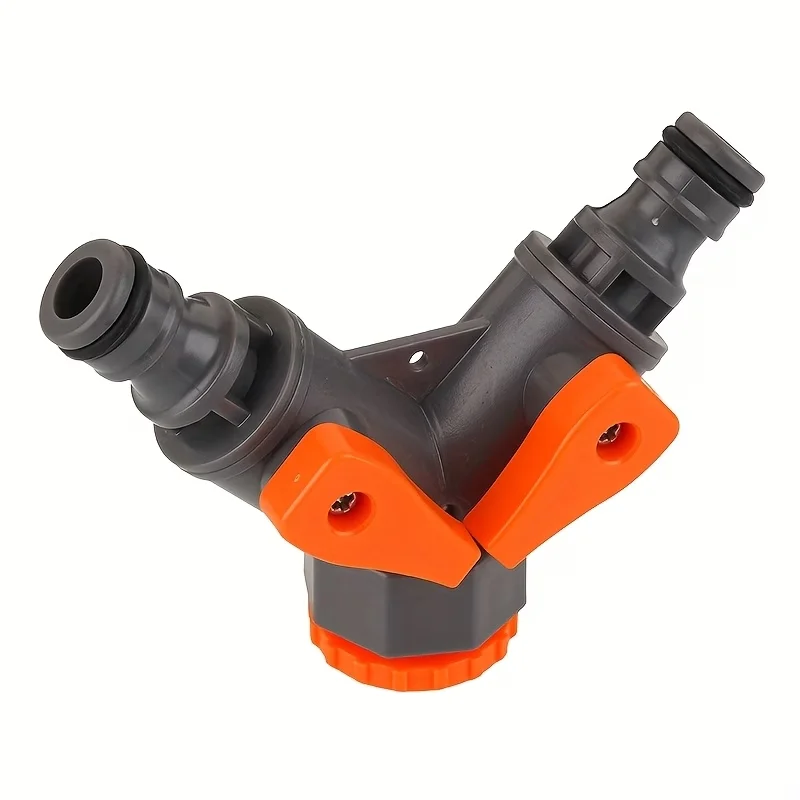 

Y-образный тройник-соединитель для водопроводных труб, пластиковый соединитель для садового шланга с переключателем для полива растений в саду и на участке