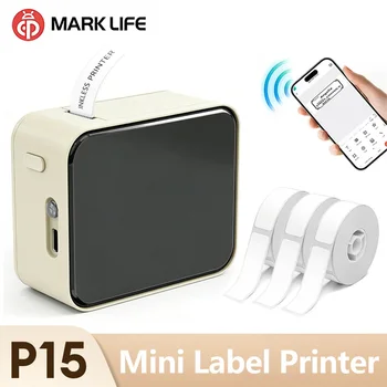 Marklife P15 Thermal Label Printer Mini Handheld Bluetooth Wireless Labeling Machine With…