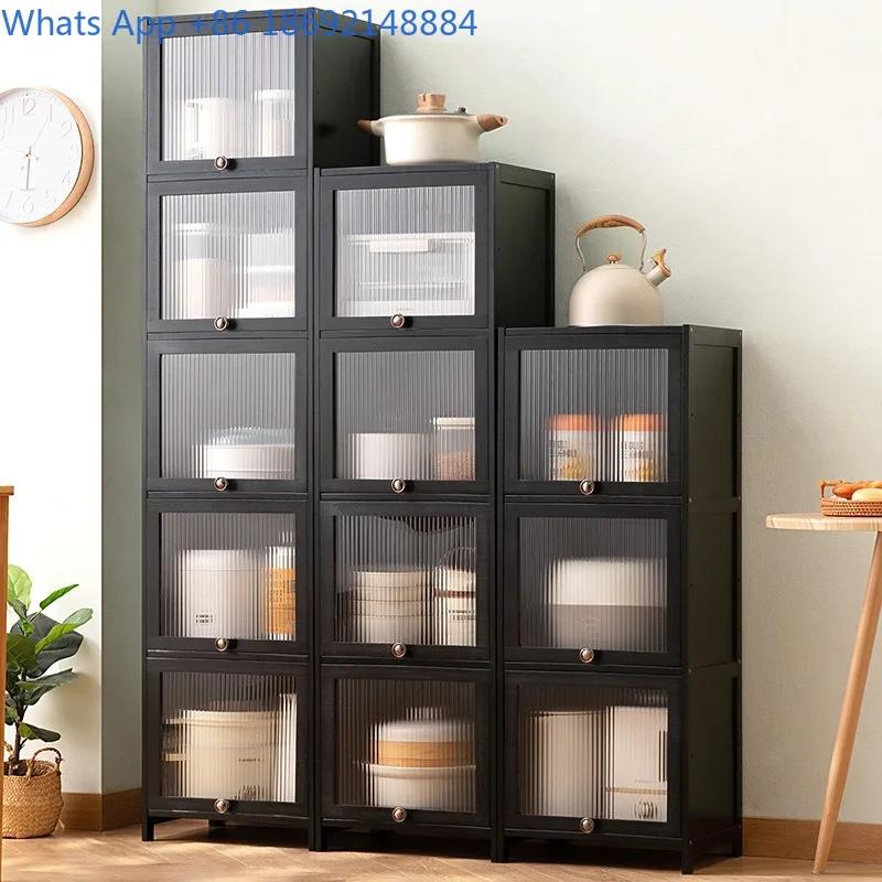 

Домашняя кухонная стойка для хранения, органайзер для специй, многофункциональный многослойный сервант, шкаф