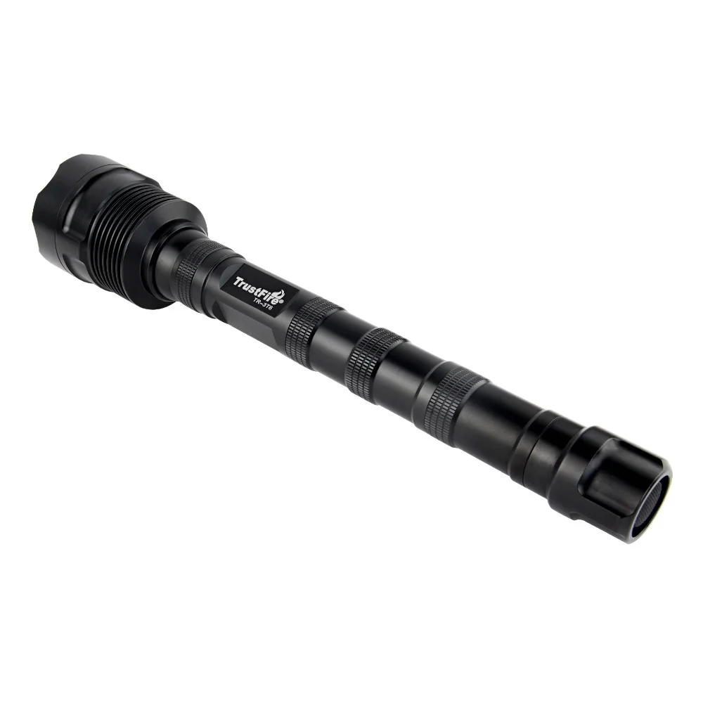 Original TrustFire( 3T6 TR-3T6) LED Flashlight Super Bright 3800 Lumens 1 Light Mode Large Tactical Torch (2x18650 / 3x18650 )