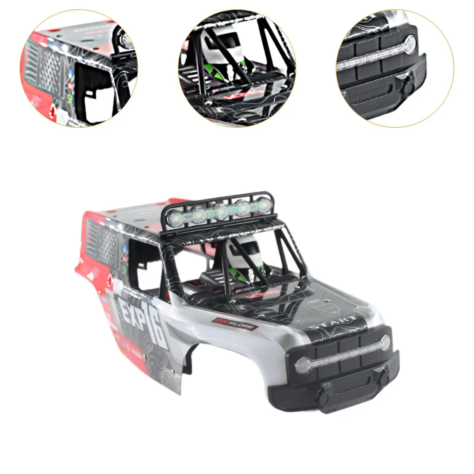 Karoseria RC 1/12, długa na 15 cali, do Wltoy 124006, prosta w montażu, lekka.