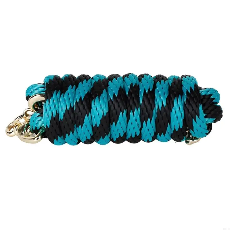 Routine Use Horse Rope with Chain for Horses, Braided Handling Rope for Stable Control, Barn Transfer and Daily Horse Walking