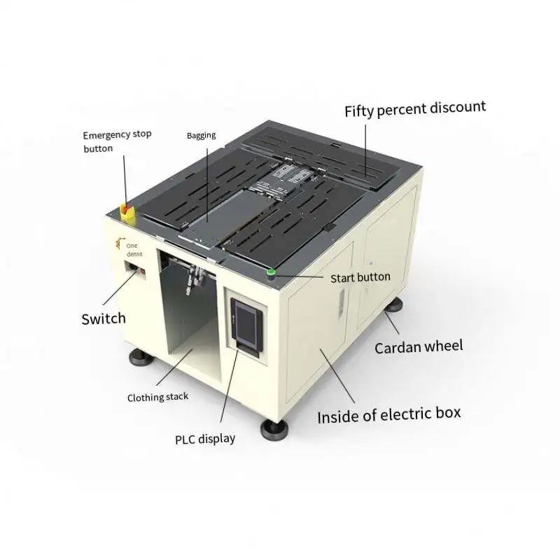 Automatic Clothes Towel T-shirt Ironing Folding Packing Machine