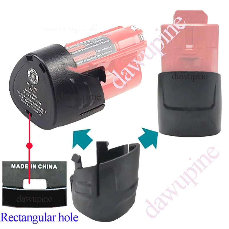 For M12 Lithium Ion Battery Plastic Bottom Shell Case Box Top Part For Milwaukee 12V 48-11-2411 Li-ion Battery Fitting Accessory