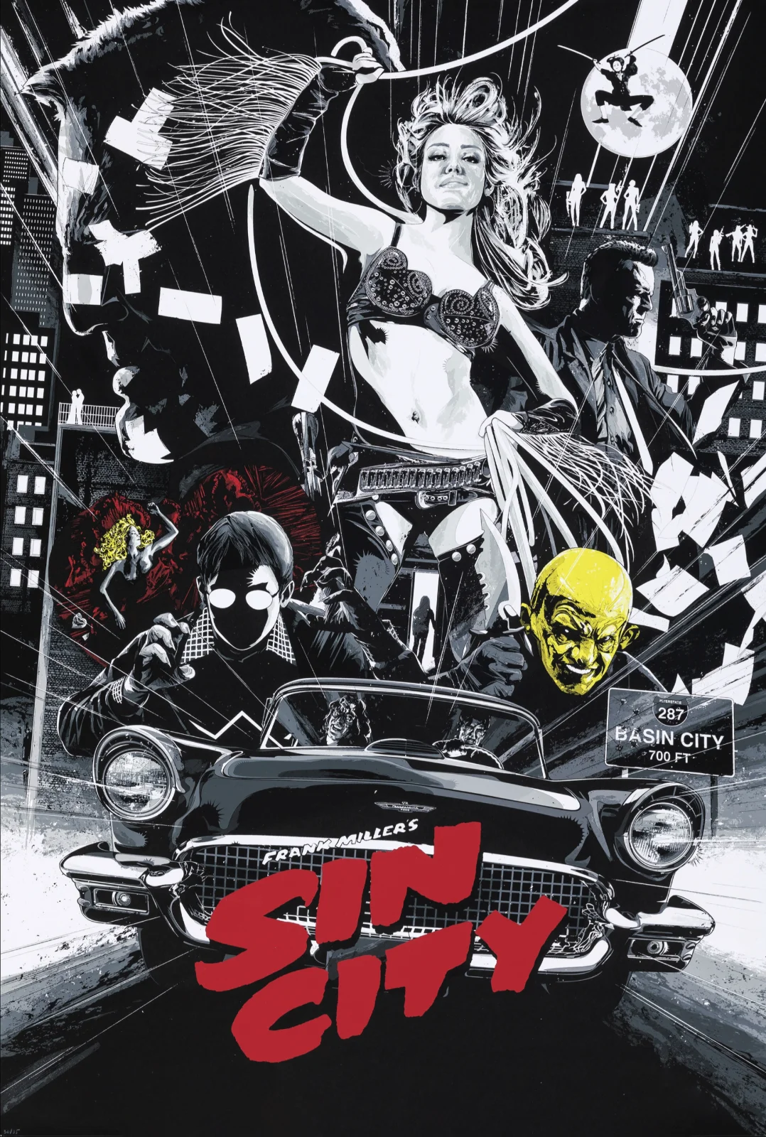 

Sin City Alternative Movie Art Print Silk Poster for Your Home Wall Decor 24x36inch