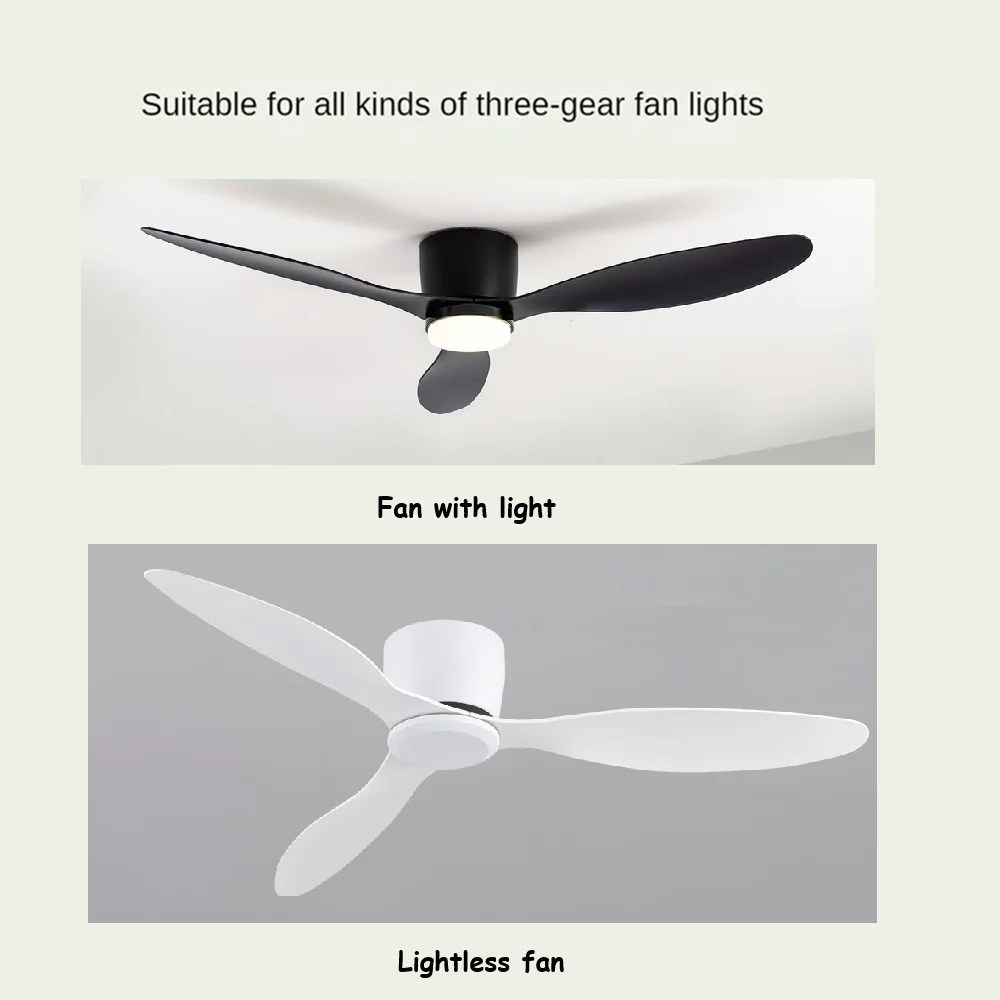 IRALAN 3-Color LED Ceiling Light Board Controller Easy-to-Install Wide Voltage 85-265V Panel Light Chip 3 Blades Fan Light