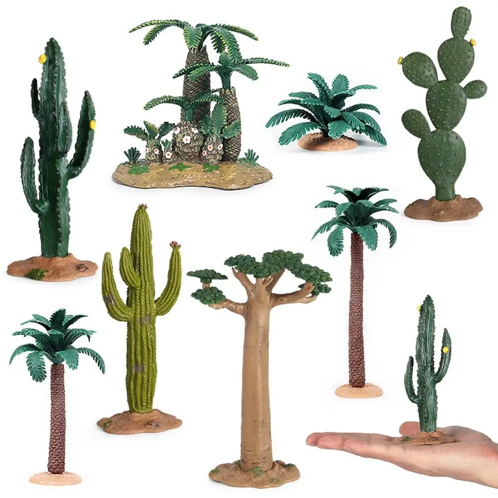 Plastic Artificial Cactus Models Scene Model DIY Miniature Fruit Tree Micro Landscape Sand Table Decoration Plant Tree Figurine