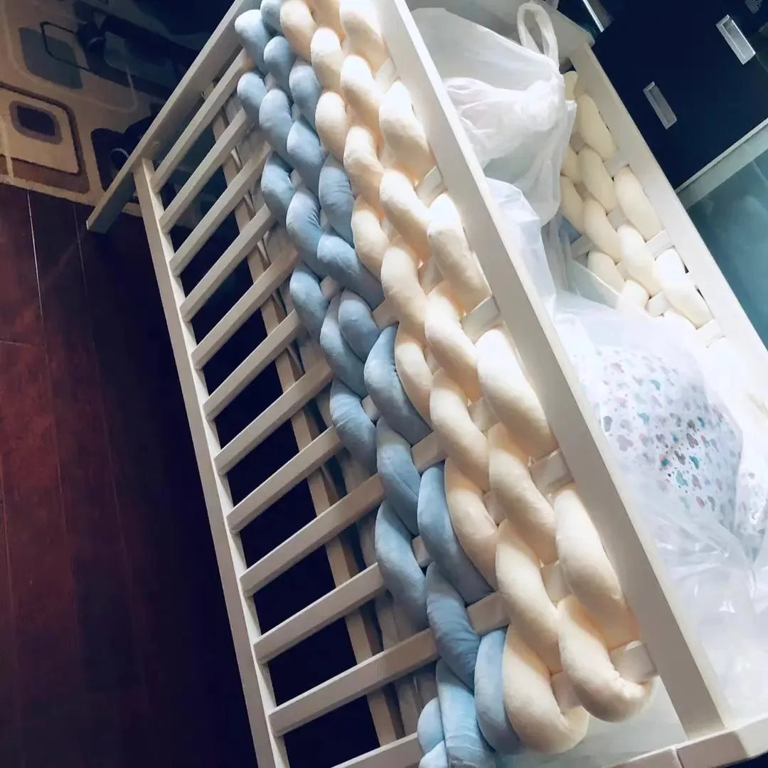 직조 침대 주변 어린이 침대 장식 배선 매뉴얼 DIY 울타리 충돌 방지 단일 가닥 5cm 튀긴 반죽 트위스트
