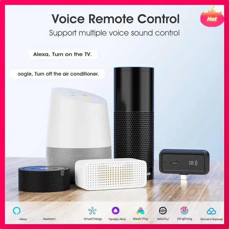 AD-Tuya Zigbee IR Mini maison intelligente télécommande universelle avec synchronisation vocale pour ventilateur de télévision climatiseur