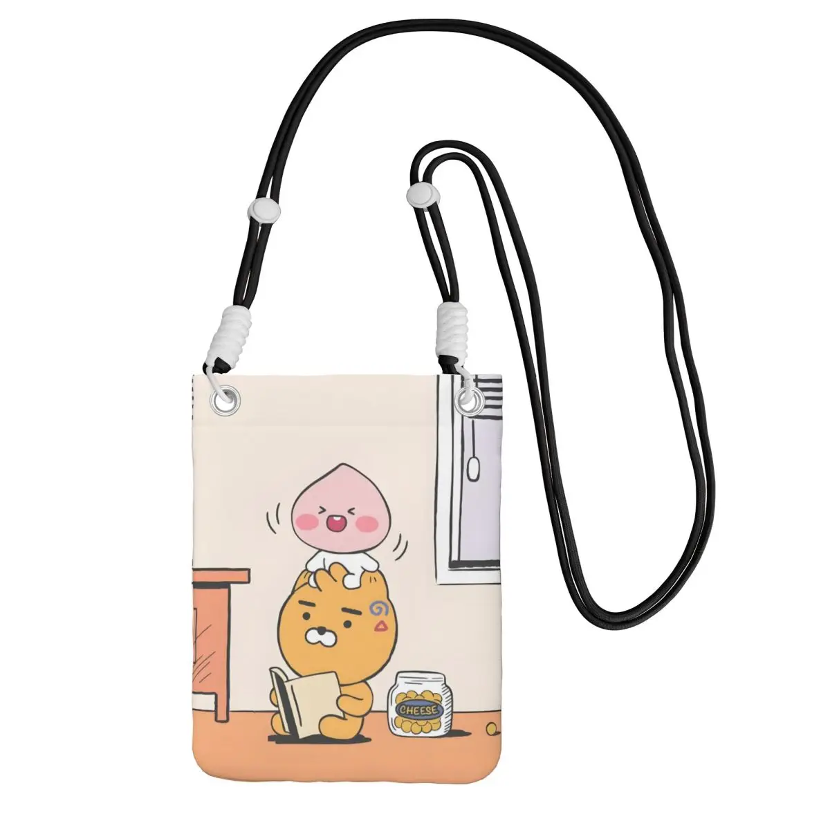 

Custom K-Kakaoed Smart Phone Wallet With Strap Cartoons Crossbody Bag Women Men Traveling Mobile Phone Bag