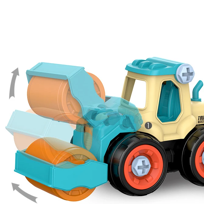 HOT SALE Construction Truck Toys Converts To Remote Control Car Kids DIY Building Blocks Toy For 3,4,5,6 Year Boys And Girls Gif