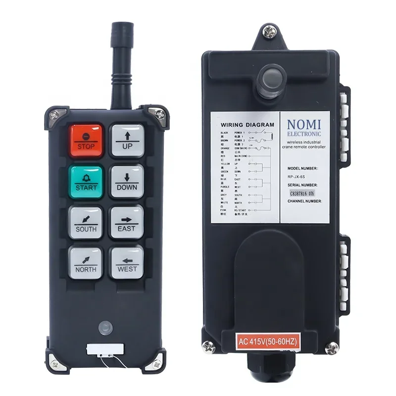 F21-E1B 6 buttons lifting electric hoists winch crane industrial universal wireless smart remote controller