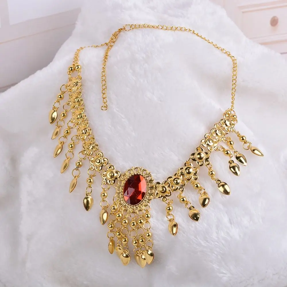 Accessori per la testa Gioielli con paillettes con diamanti Paillettes Diamanti bohémien Fascia per capelli Collana con catena per la testa Costumi di danza del ventre Ragazza