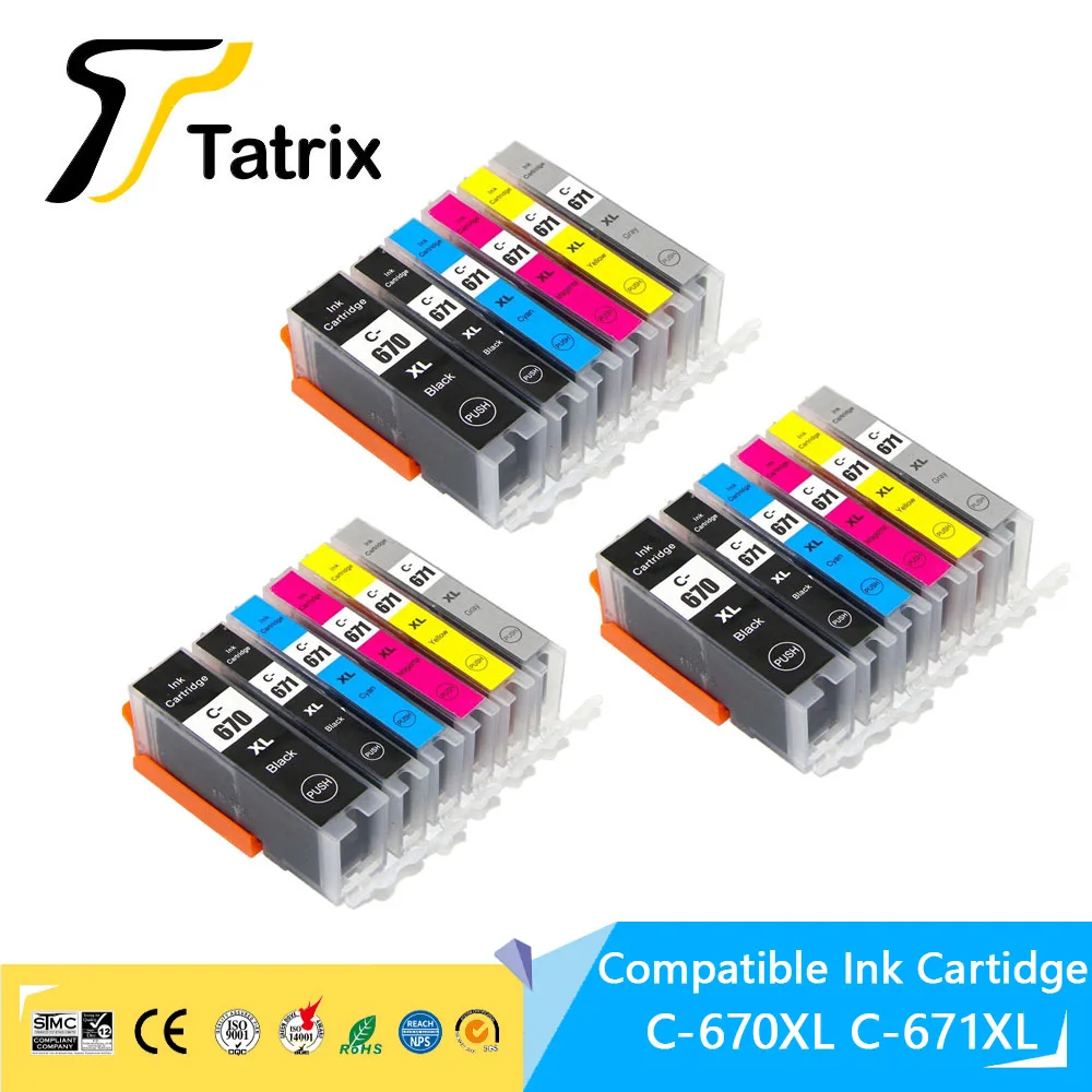 

Для Canon 670 671 PGI670 PGI670XL CLI671XL чернильный картридж для Canon PIXMA MG7760 MG7765 MG7766 PIXMA TS5060 TS6060 TS8060 TS9060