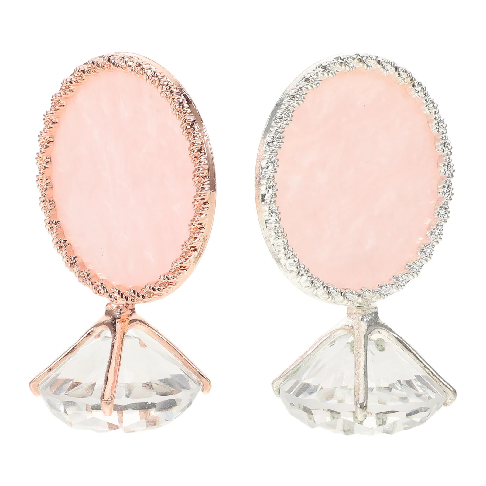 

2Pcs Nail Art Display Stand Elegant Manicure Stable Base Salon Nail Tips Display Board False Tip Sample Holder