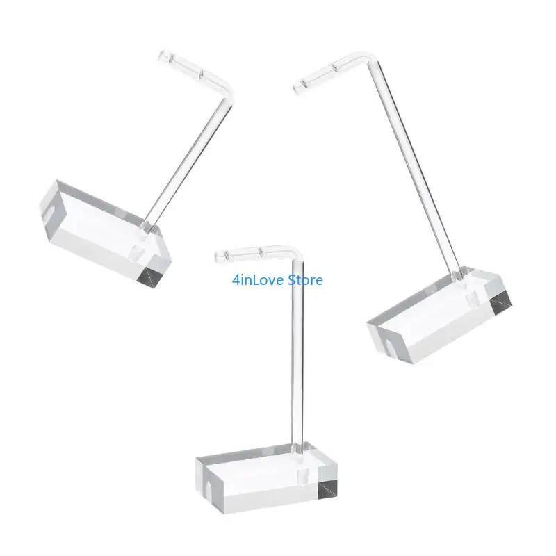 T4MD CLEAR ACRYLIC OPRING HOLDER SET STURDY ACRYLIL JELLEDRY DISTRESS منظمات رف على الأقراط والأساور
