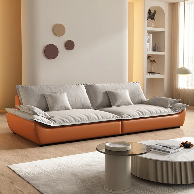 

European Glamour Sofa Filler Normal Nordic Style Chaise Lounge Puff Sofa Lazy Modern L Shape Divani Da Soggiorno House Furniture