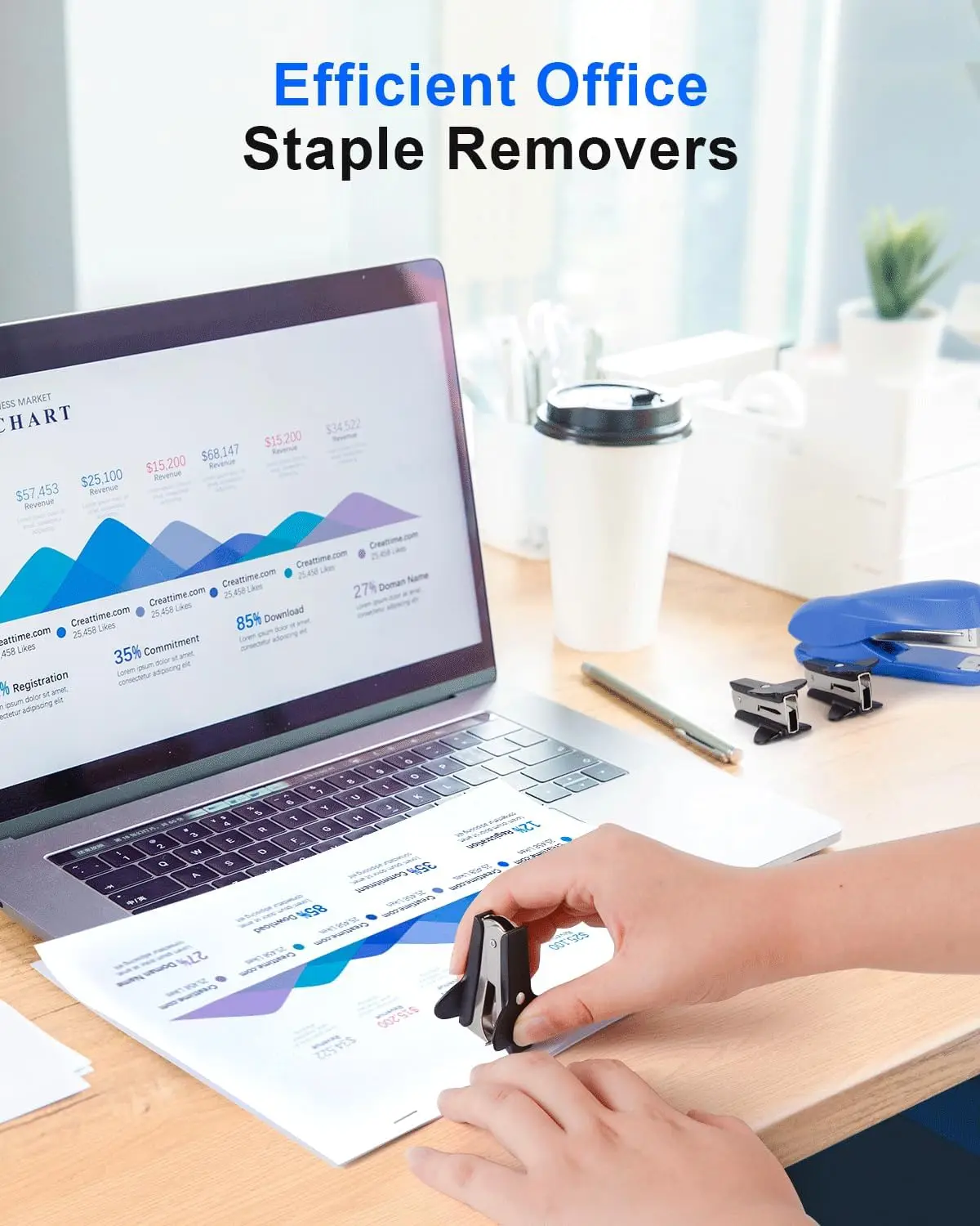 عبوة من 3 أدوات إزالة التيلة السوداء، أدوات إزالة دبابيس معدنية صغيرة للمدرسة والمكتب والاستخدام المنزلي #5