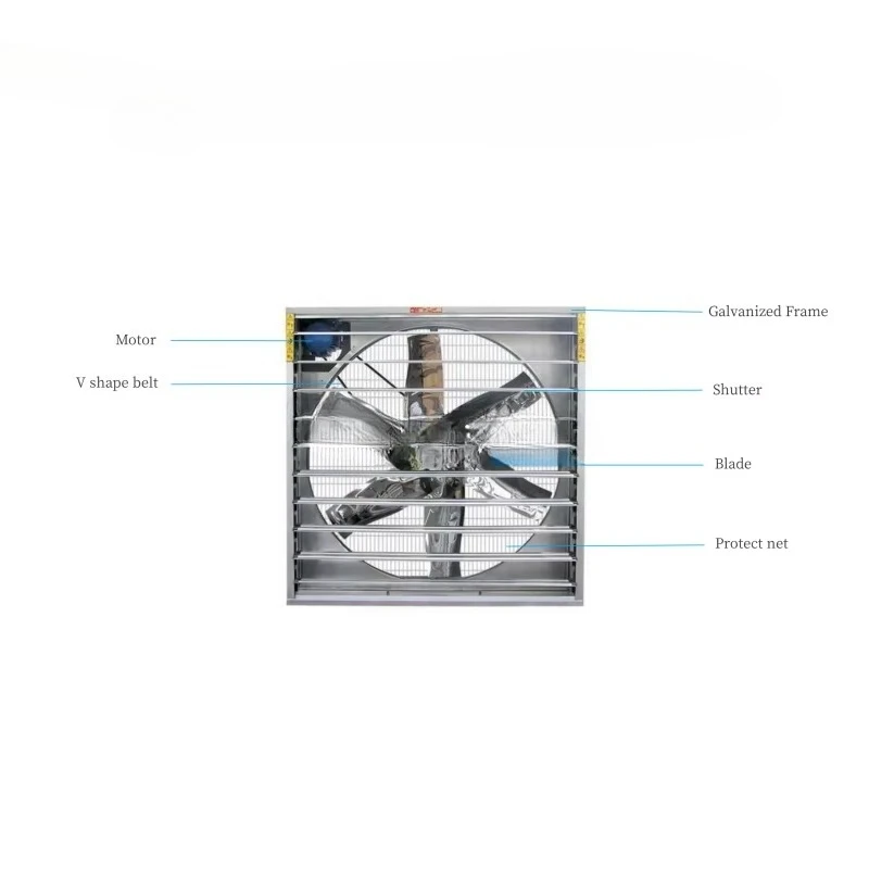 

Эффективный промышленный вытяжной вентилятор, большой вытяжной вентилятор для дома птицы, вентилятор для склада