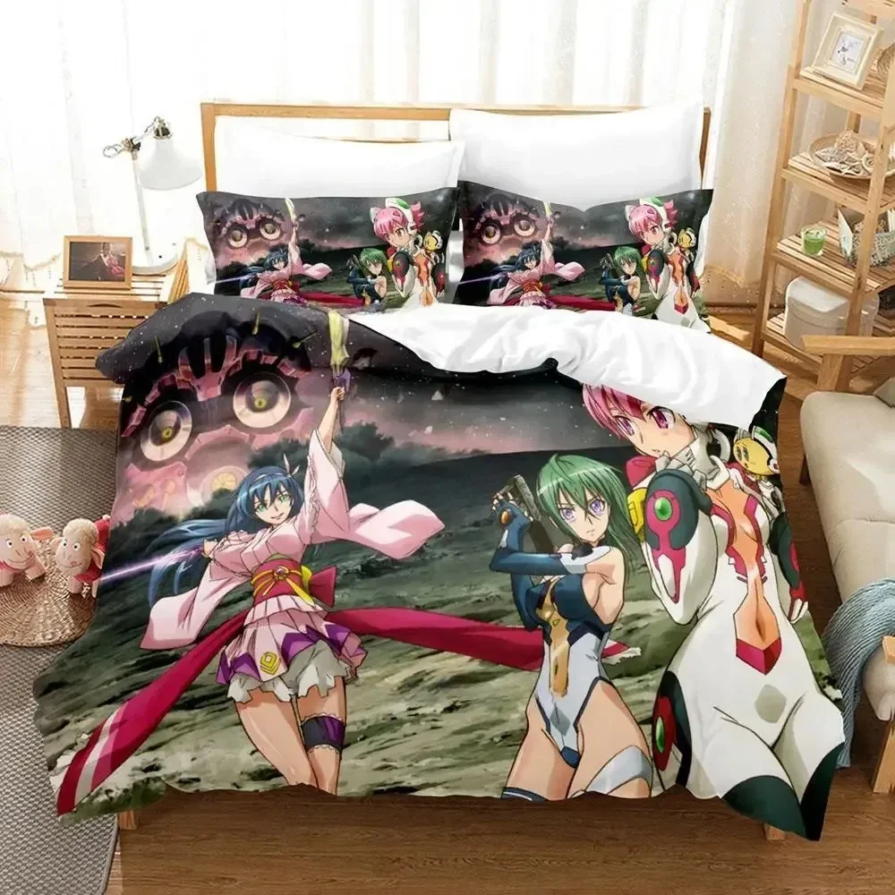 Kawaii فتاة سورا Wo Kakeru Shoujo غطاء لحاف مريح المخدة طقم سرير غرفة نوم الأطفال الديكور المنسوجات المنزلية