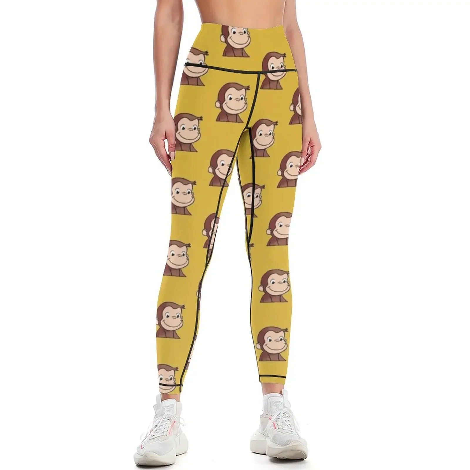 

Curious George Leggings push up tights for push up fitness Women's sports pants for fitness Womens Leggings