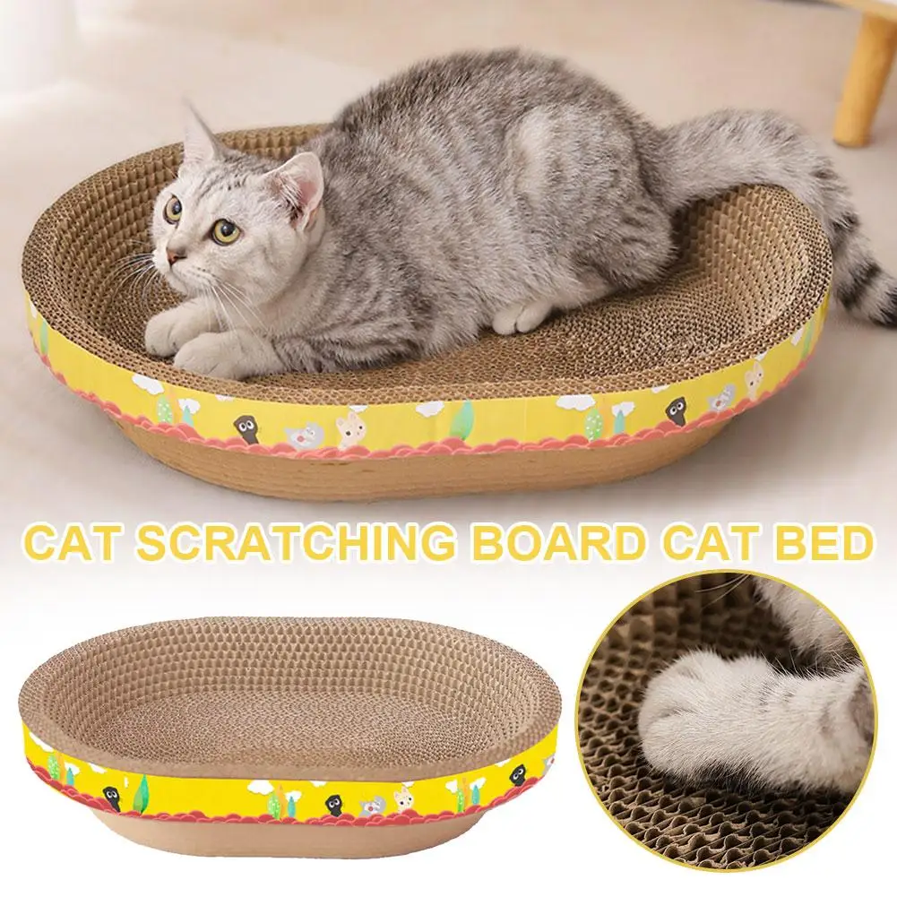 Cat Scraper Sharpening Claw Cardboard Corrugated Scratch-resistant Accessories Nest Board Bed Sofa Wear-resistant Cushion C U5F8