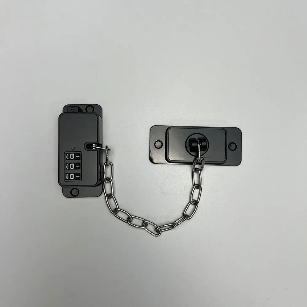 Combination Lock Chain Window Restrictor Lock No Drilling Adjustable Password Child Safety Lock Anti-Open Durable Door Lock