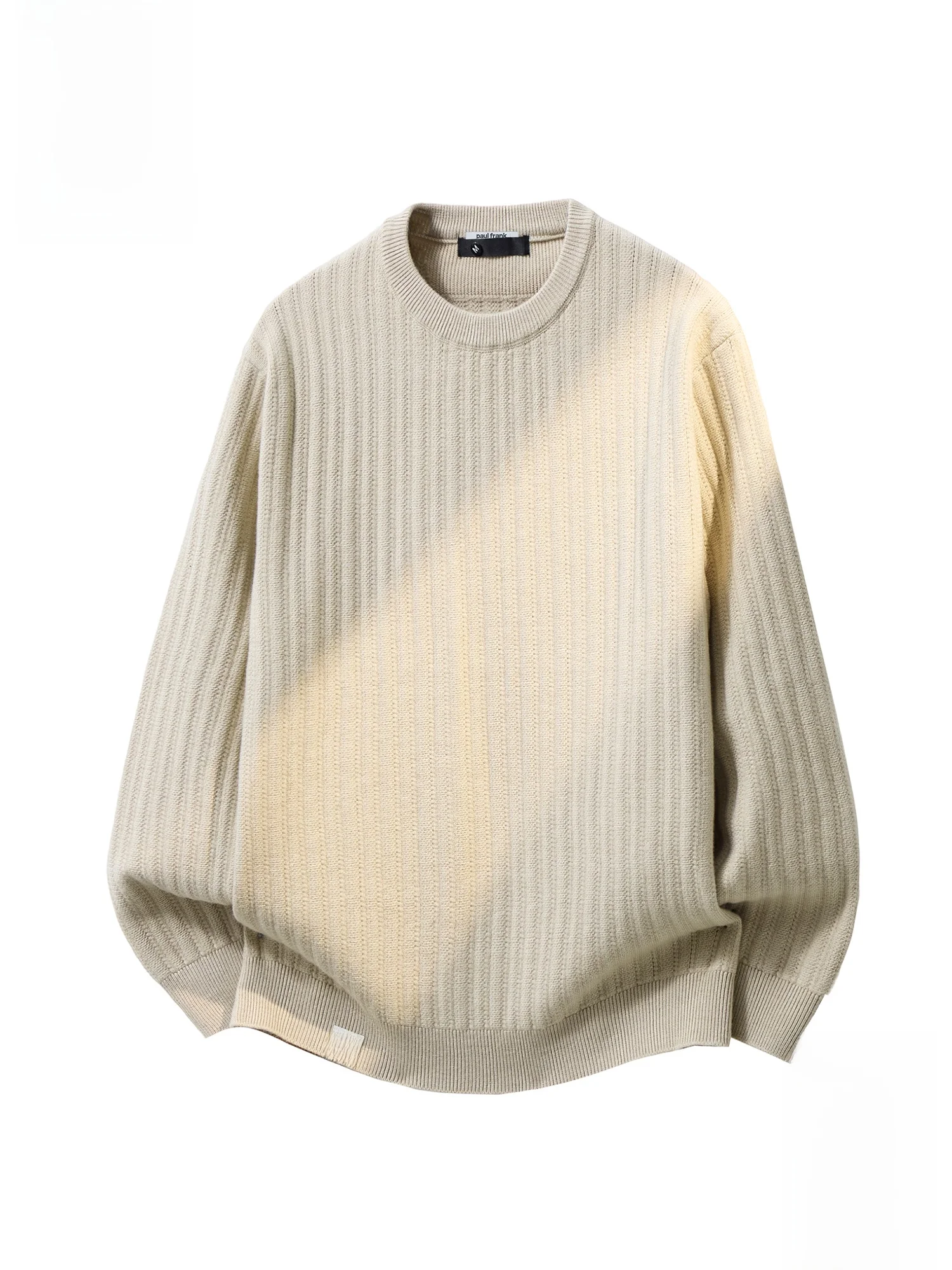 

Мужской повседневный свободный вязаный свитер Paul Frank с круглым вырезом, однотонный, теплый, зимний, модный, из смесового полиэстера и нейлона