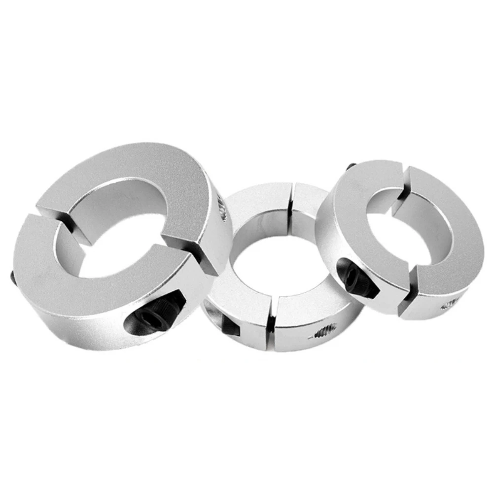 1/5pcs 3-100mm Diameter Aluminum Alloy Fixed Ring Clamp-Type Collar Separate Optical Axis Fixed Locking Limit Ring Double Split