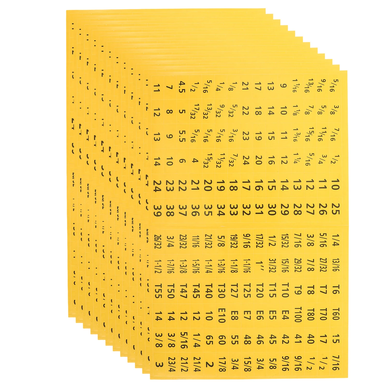 

20 Sheets Socket Size Stickers Adhesive Tool Labels For Wrench Spanner Organization Color Coding Labels For Tool Box Cabinet