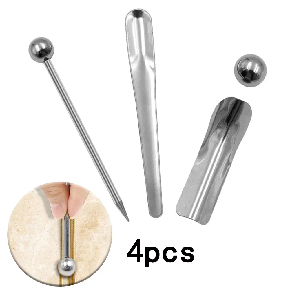 Newest Reliable Useful Grout Tools Tile Steel Ball Portable Press Seam Pressed Ball Stainless Tile Double Hole