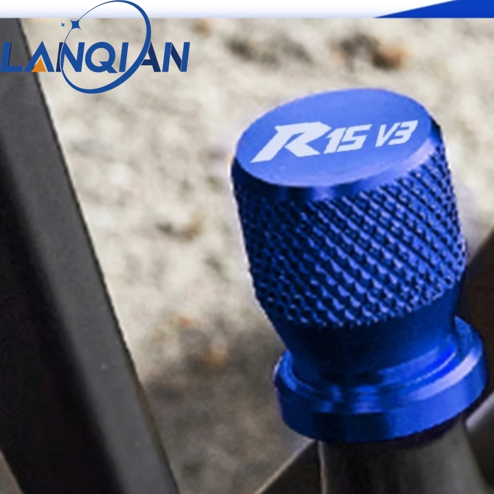 2024 YZF R15 V3 2022 2023 para YAMAHA YZF R15 V3.0 YZF-R15 V3 2018-2021 tapas de válvula de neumático cubiertas de vástago de neumático Airdust impermeable