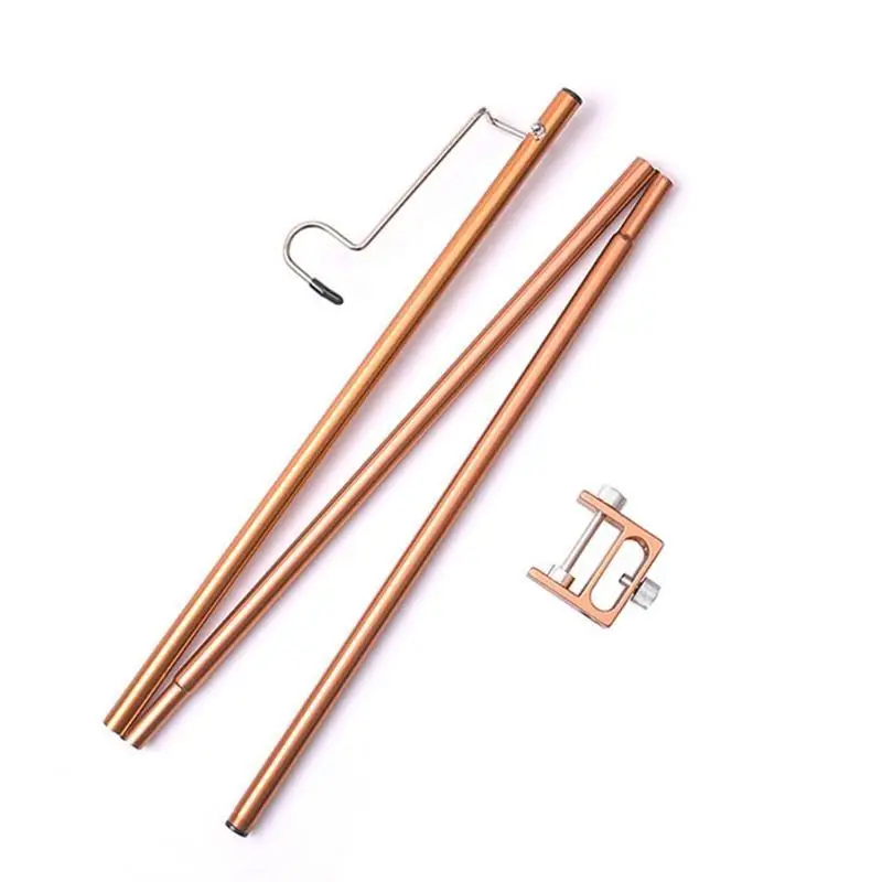 

652F Foldable Lamp Pole Portable Lightweight Lantern Stand Camping Light Hanging Pole