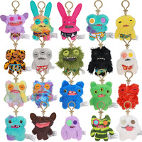 Original Fuggler Funny Ugly Monster Plush Doll Pendant Keyrings Keychain Toy Teeth Monsters Backpack Decoration Doll