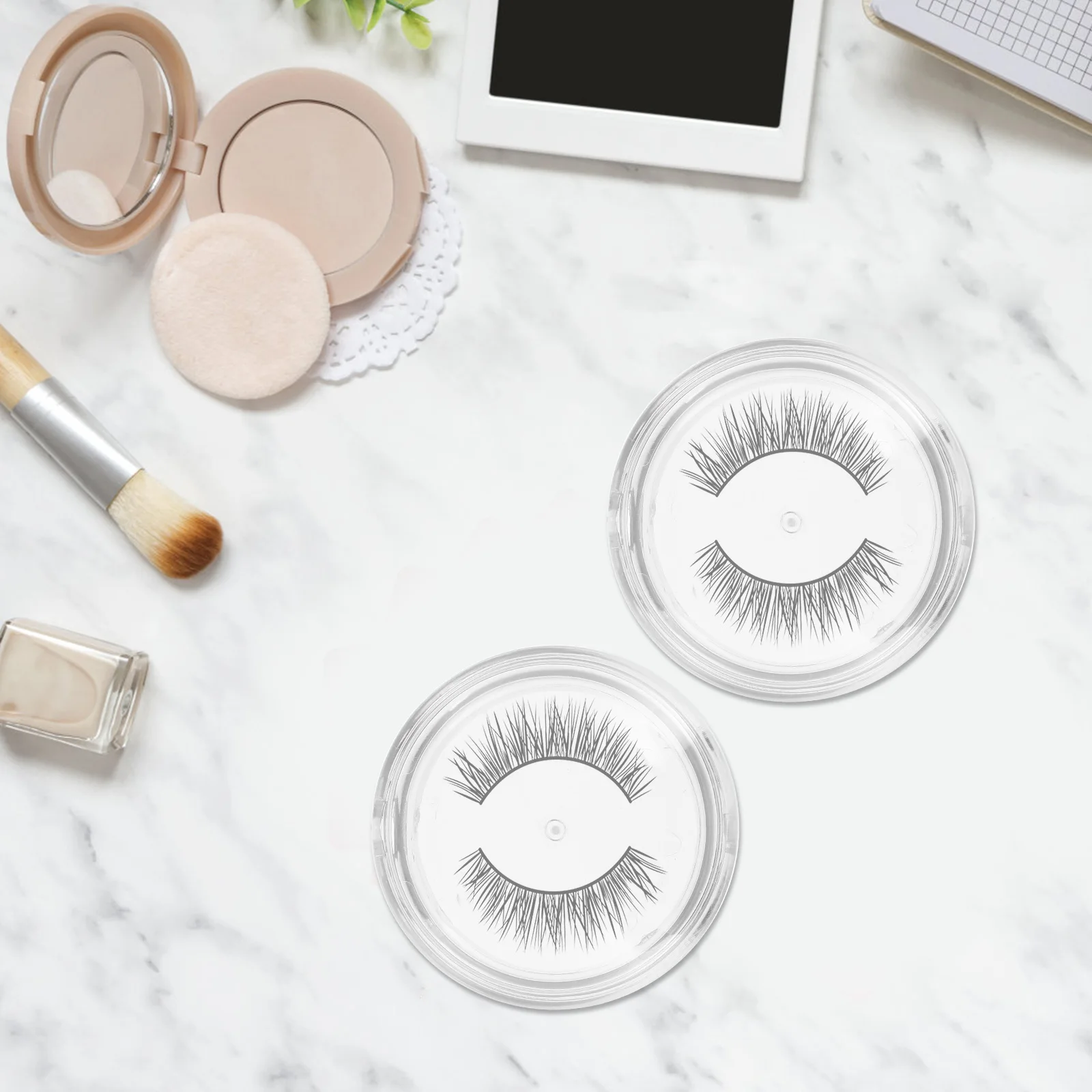 

5pcs Eyelash Storage Boxes Transparent Plastic False Eyelash Cases Durable Organizer Travel Home Salon Container Gift
