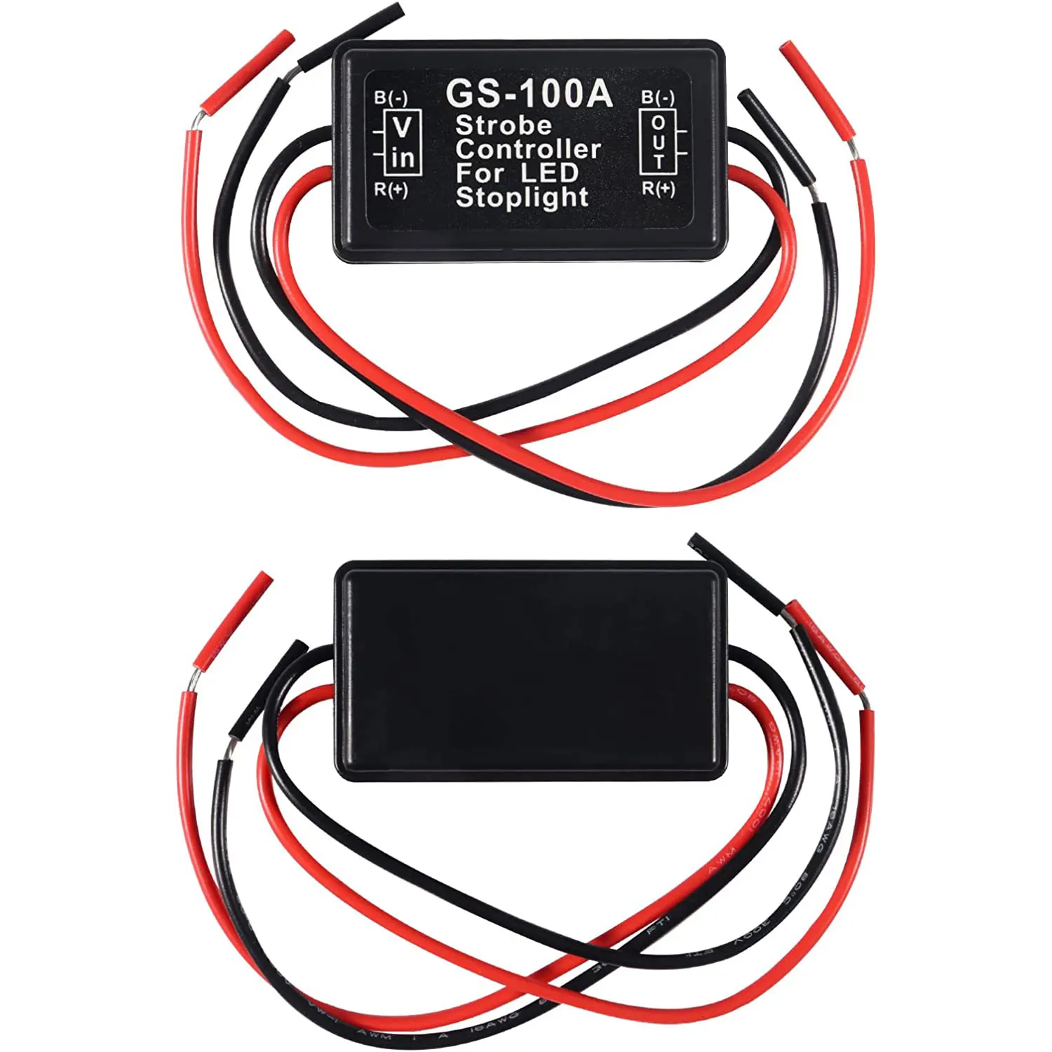 GS-100A Flash Strobe Blinking Controller Flasher Module for LED Brake Light Tail Stop Light 12-24V /3rd Brake Lights