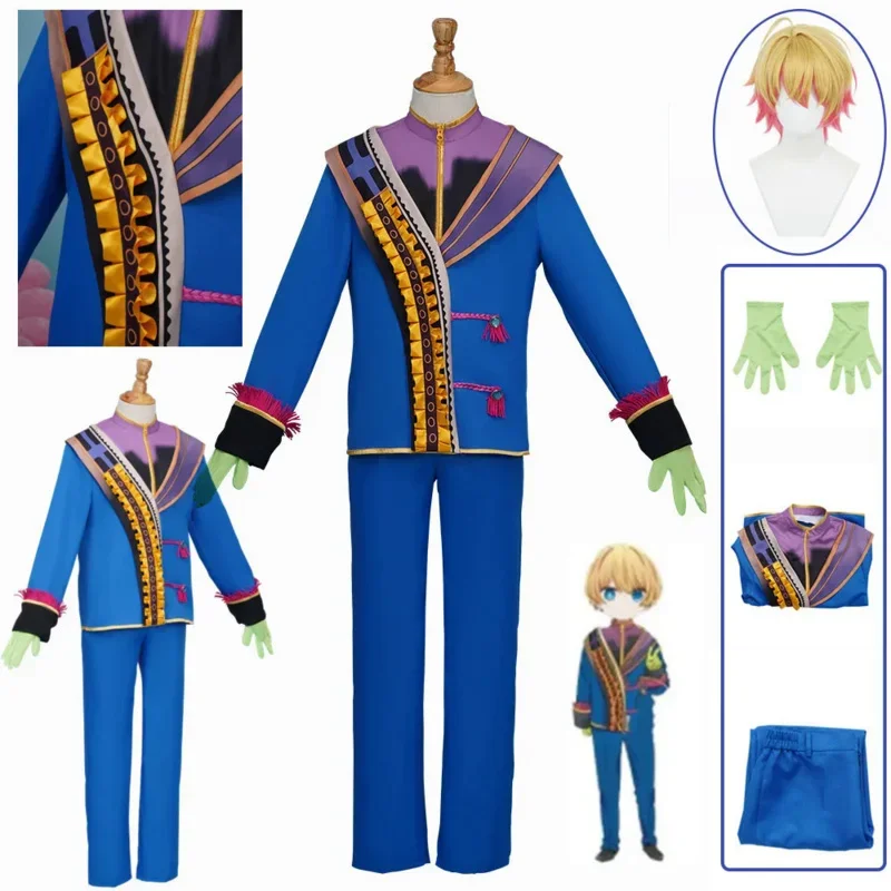SN88 Anime Oshi No Ko Hoshino Aqua Cosplay Costume Wig Hoshino Akuamarin Blue Uniform Outfit Ai Hoshino For Kids Men Event Outfi